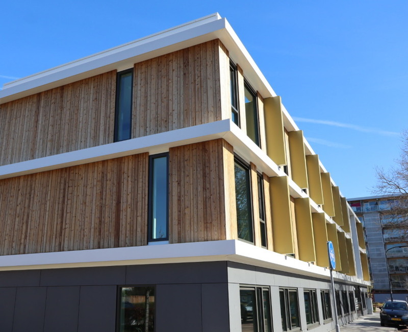 Prefab aluminium elementen verkorten bouwtijd en beperken overlast