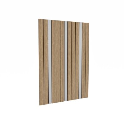 Geïsoleerde geprofileerde panelen met hout